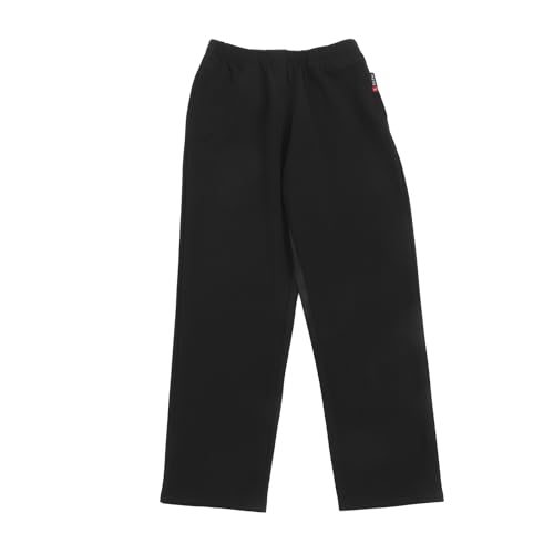 Pantalon de chef hommes en coton noir pour cuisine et brigade