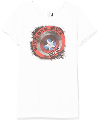 T-shirt fille Marvel bouclier Captain America pour l'école et le sport