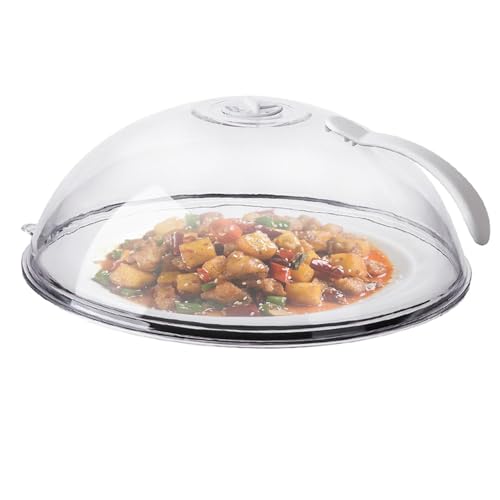 Tapa para microondas para alimentos | Tapa de cuenco a prueba de salpicaduras con asa | Indispensable para calentar microondas aislamiento protección