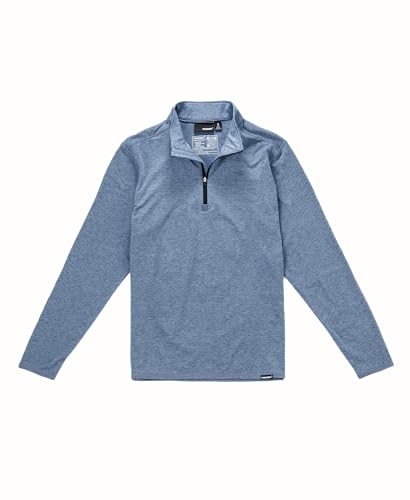 TRUEWERK Men's Sweatshirts - B2 Chill Crew, Quarter Zip, Moisture-Wicking, Layering Jacket 4-Way Stretch