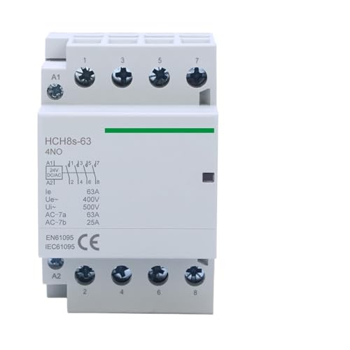 Contacteur modulaire 4P 63A 4NO DC24V pour rail DIN domestique iCT