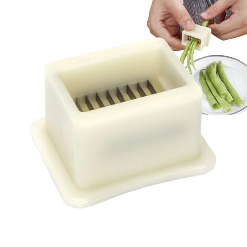 Cortador de frijoles verdes, desenhebrador de frijoles de acero inoxidable - Herramienta de cocina multifuncional para el hogar, jardín, pícnic, preparación de comidas