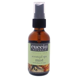 Cuccio Naturale Scentual Spa Mist – Aromatic Spray – Soothes And Softens Skin – Radiant And Rejuvenated Skin – Promotes A Relaxed And Calm Mindset – Paraben Free – Vanilla Bean And Sugar – 2 Oz