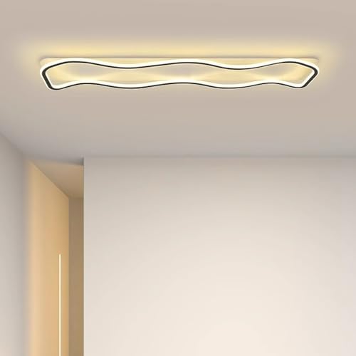 Plafonnier LED 120cm pour illuminer un salon moderne ou un long couloir sombre