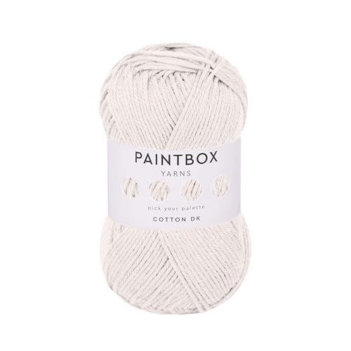 Paintbox Yarns 100% Cotton DK Yarn 1.76oz 50g 137yds 125m | Paper White Wool For Crochet Knitting - Soft Lightweight Double Knit Yarn For Clothes product thumbnail 10