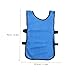 Veemoon Child's Breathable Training Vest 6 Pack Pinnies Blue for Boys and Girls Polyester Easy to Wear for Sports