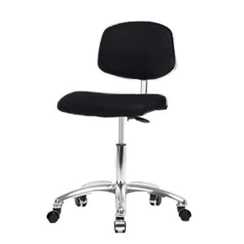 Thomas ECOMCLR-VDHCH-CR-RG-c8569 Basic Clean Room Vinyl Desk Height Chair with Chrome Base, Glides, Burgundy