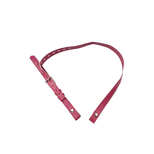 Image of Male Chastity Cage Anti-Off Strap,Leather Chastity Belt Device Penis Cage Accessories,Adjustable Cock Cage Auxiliary Belt Sex Toy for Men (Pink)