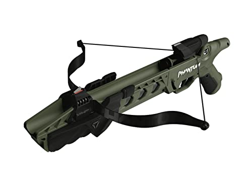Barnett Phantum Series Suction Crossbow, Pump Action Suction Dart Crossbow Flies Over 30 Feet, Safe Indoors & Out, Ages 12+, Compact, OD Green by BARNETT - Used condition - US$23.37