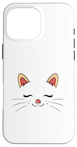 Cute Sleepy Cat Face Adorable Feline Kitty Lover �X�}�z�P�[�X iPhone 16 Pro Max �p