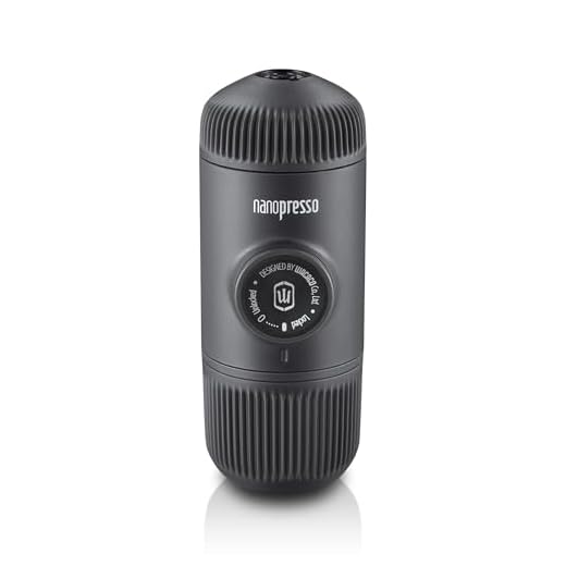 Wacaco Nanopresso Portable Espresso Maker, Upgrade Version of Minipresso, 18 Bar Pressure Hand Coffee Maker, Travel Gadgets, Manually Operated, Compatible with Ground Coffee, Perfect for Camping
