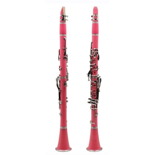 Clarinette Bb rose 17 touches en bakélite au design léger