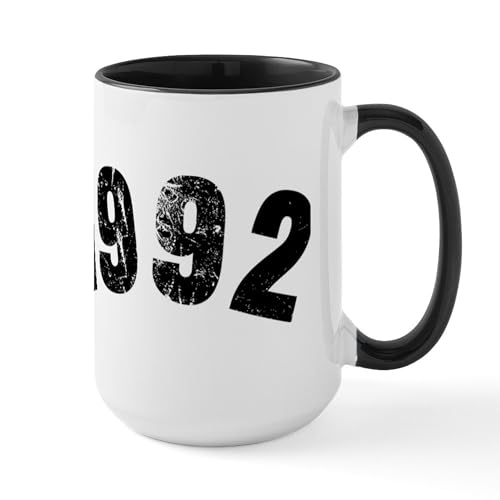 Taza de cerámica CafePress 15 oz vintage 1992 miniatura 1