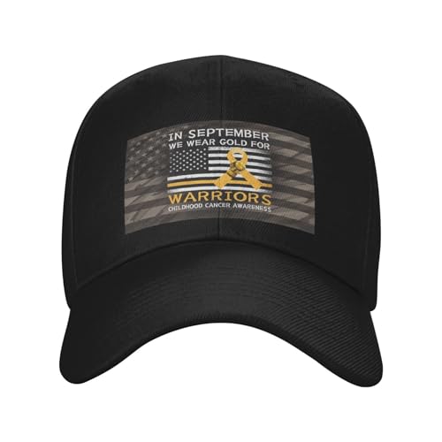 in September We Wear Gold for Warriors Childhood Cancer Awareness Classic Duckbill Caps for Stylish Sun Protection