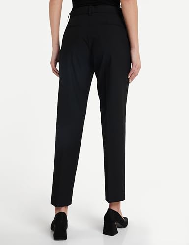 Image of Amazon Brand - Symbol Women's Tapered Fit Formal Trouser (Mid Rise | Ankle Length |Formal Pants | Office Wear) (Available in Plus Sizes)