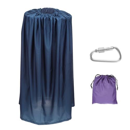 PATIKIL Spogliatoio Portatile, Lunghezza 4.27 Piedi Copertura Istantanea per Fasciatoio, Tenda per Privacy, per Gare di Campeggio in Barca Sulla Spiaggia, Blu Scuro