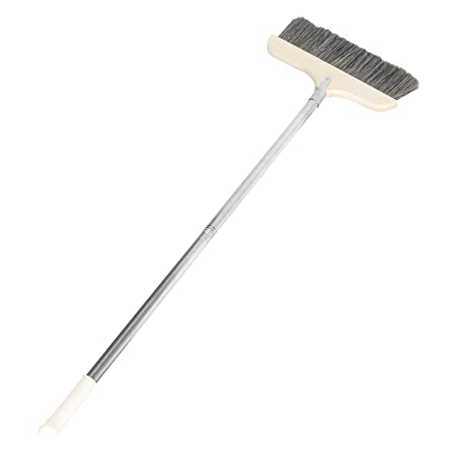 FOMIYES Stainless Steel Pole Indoor Dust Broom Soft Bristle Floor Cleaning Brush with Long Handle