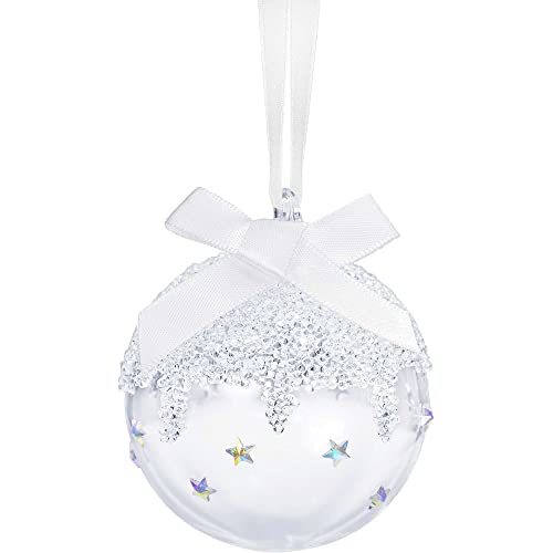 SWAROVSKI Christmas Ornament, Round Ball, Small, Clear Crystal