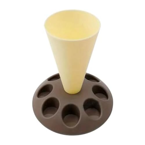 Swiixxer Soporte para manga pastelera, herramienta de decoración de pasteles con 8 boquillas ranuradas, soporte para mangas pasteleras de plástico para decoración de pasteles B