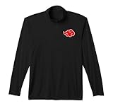 Naruto Shippuden Small Akatsuki Cloud Chest Logo Anime Performance Quarter-Zip Top