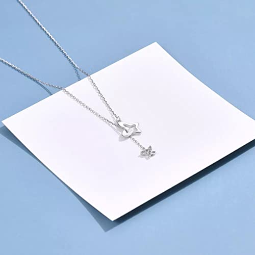 Collier papillon double pendentif, le cadeau pour petite amie idéal - 3