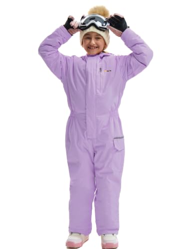Image of GEMYSE Kids One Pieces Ski Suits Jumpsuits Boys Girls' Winter Outdoor Snowboarding Waterproof Snowsuits