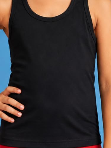 Image of KiddoPanti Girls Chest Printed Sleeveless Rib Racer Back Tank Top