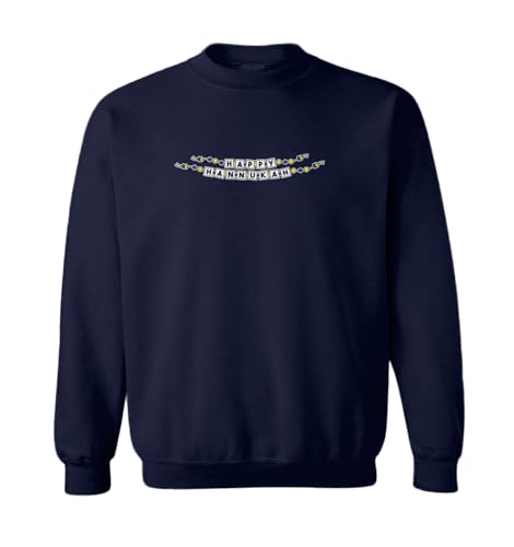 Tcombo Happy Hannukah Friendship Bracelet - Toddler Fleece Crewneck Sweater