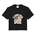 I Love USA American Flag Liberty Tribute Comfort Colors Crop Top