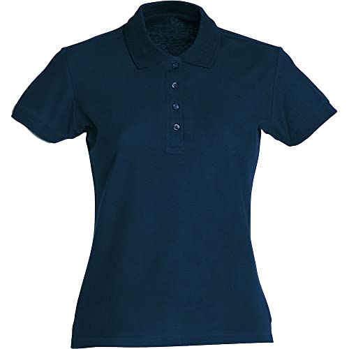Clique Womens Ladies Short-Sleeved Turn Down Collar Polo Shirt, Dark Navy, L