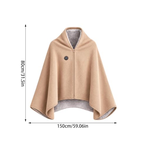 51x31'' Heated Shawl Wraps for Women, Wearable Blanket with 3 Heat Settings - image 2