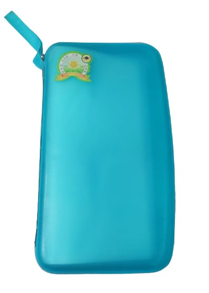 SMILEFEST 80 CD DVD Disc Storage Hard Plastic - PVC Wallet Holder Organizer Carry Case - BLUE