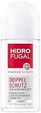 Hidrofugal Doppel Schutz Roll-on (50 ml), starker Anti-Transpirant Schutz gegen stress- und hitzebedingtes Schwitzen, Deo für starken Schutz ohne Ethylalkohol