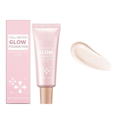 Full Coverage Glow Foundation, leichter Schimmer & natürliche Ausstrahlung für Gesicht & Körper, mittlere bis volle, aufbaubare Deckkraft für makellos strahlende Haut, 40ml