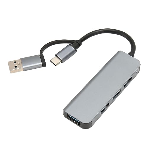Hub con 4 Porte Adattatore Multiporta 4 in 1 Hub Splitter da Hub C a Hub C da 5 GBPS Compatibile per alluminio usb 3.0 usb