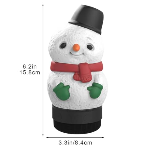 2 In1 Christmas Snowman Blue Tooth Speaker & Night Light, Stereo Sound | 6.2'' Christmas Decorative Night Light & Speaker for Bedroom Nightstand Home Christmas Party Decor Birthday Gifts for Women - image 2