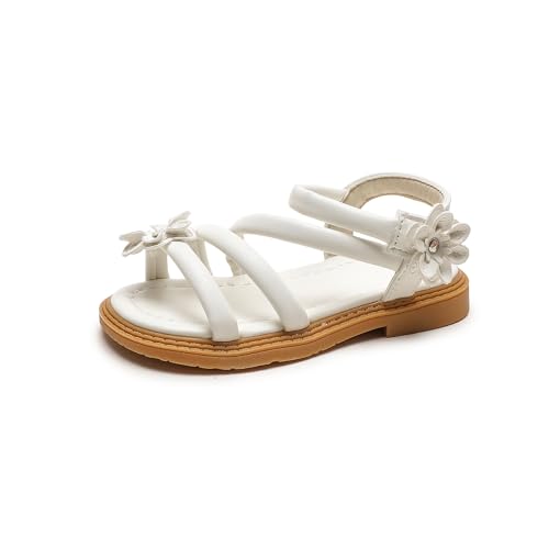 Image of Komfyea Girl Summer Cute Wrap Toe Toddler Soft Flower Flat Beach Sandal Shoes