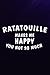 Chess Tactic Journal - Ratatouille Makes Me Happy Family - French Food Fan Graphic: Ratatouille, Notebook to Improve and Analyze Strategy and ... 6″ x 9″, 110 Pages "Chess Score Books & J