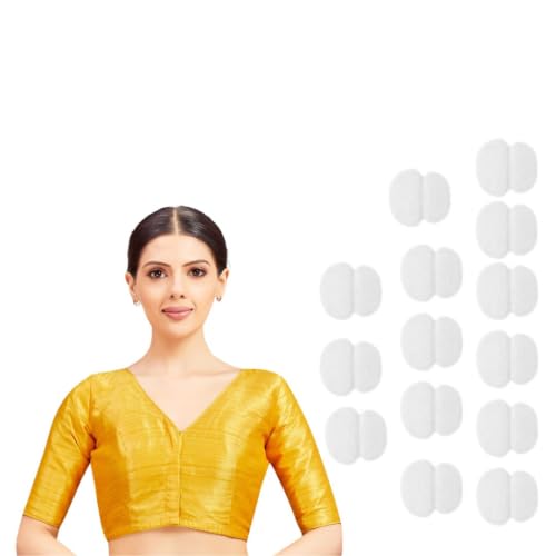 Image of Studio Shringaar Women Readymade Raw Silk V Neck Saree Half Sleeve Blouse