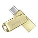 SANDISK Ultra Dual Drive Luxe USB Type-C- & Type-A, Smartphone Speicher 128 GB (Mobiler Speicher, USB 3.2 Gen 1, drehbares Design, 400 MB/s Lesen, USB Type-C & Type-A-Anschluss, automatisches Backup)