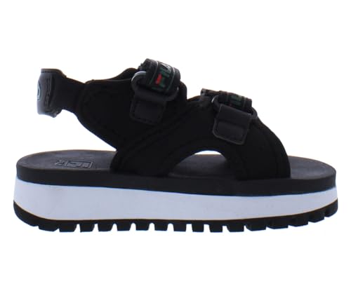 Fila Spot Eva Sandal PS Infant/Toddler Shoes Size 7, Color: Black/Syca/Red-Black2