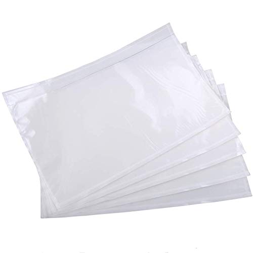 9527 Product 6″ x 9″ Clear Adhesive Top Loading Packing List Clear Shipping Pouches, Mailing/Shipping Label Envelopes (100 Pack)