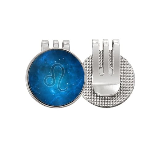 Clip marqueur de balle de golf Constellation Lion en émail magnétique