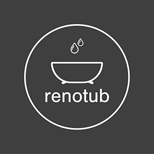 Renotub Premium 2K Bath Resurfacing Repair Enamel Paint - Brilliant White - Bathtub - Shower Tray - Sink - Tiles