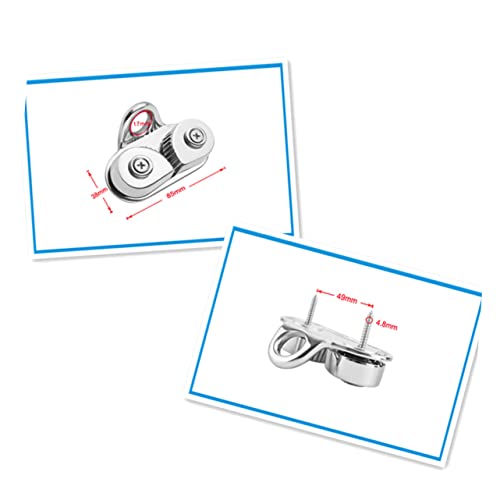 BRIGHTFUFU Stainless Steel 316 Cam Cleat for Sailboats Kayak Tie Off Marine Grade 15mm Line Size