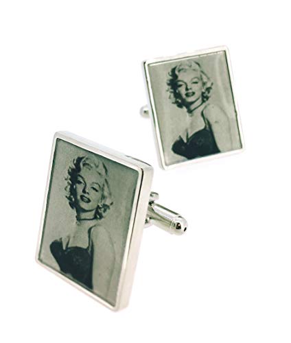Gemelolandia | Gemelos para Camisa Marilyn Monroe Gemelos Originales Para Camisas | Para Hombres y Niños | Regalos Para Bodas, Comuniones, Bautizos y Otros Eventos