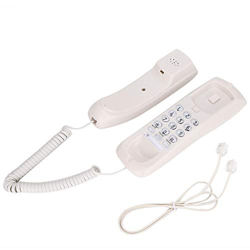 Tosuny Corded Phone,Landline Telephone KX-T628 White for English Wired Desktop Wall Phone Wired Telephone with Speakerphone for Home Office