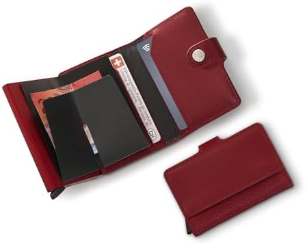 Victorinox Altius, Deri Kart Cüzdanı, RFID Korumalı Cüzdan, İsviçre Yapımı, Kartlık, kırmızı, One Size - Görsel 4