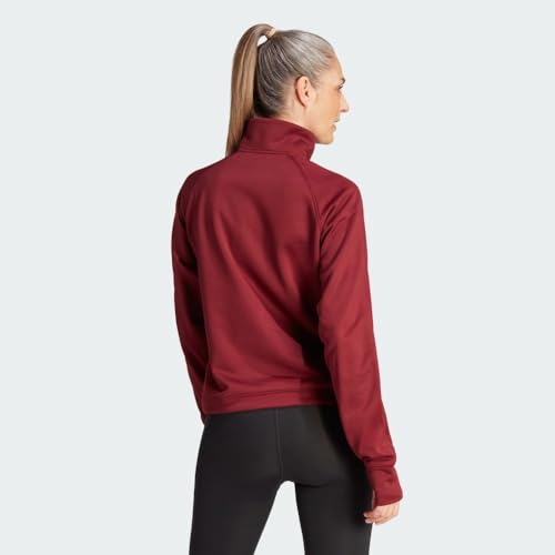 adidas Women's Aeroready Game and Go Quarter-Zip Fleece Top4