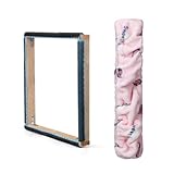 Rug Hooking Frame, Punch Needle Frame, Gripper Strip Frame,Cross Stitch Hoop, with Frame Flannel Cover...